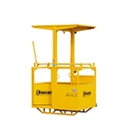 Safety Equipments - Brick cages, man baskets, protection safety net, bench saw.
