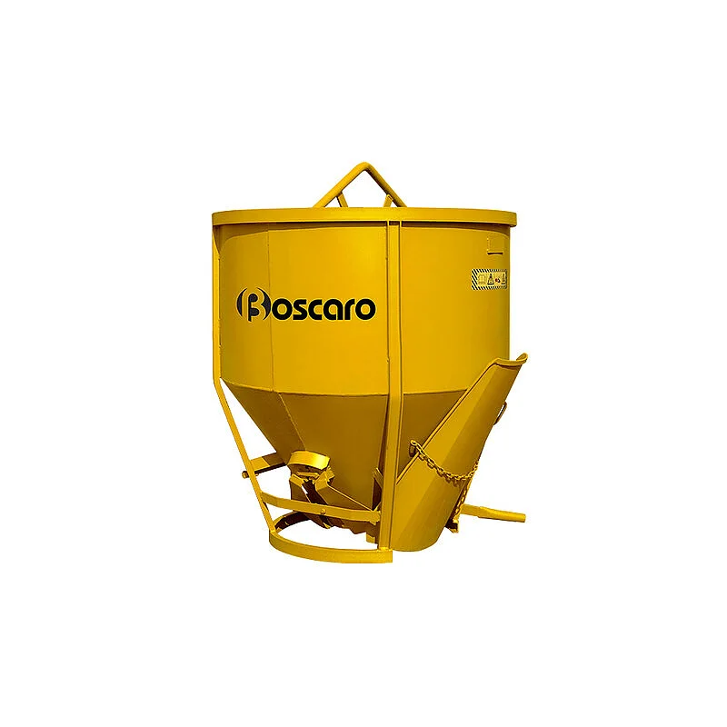 Conical concrete bucket for batching plant