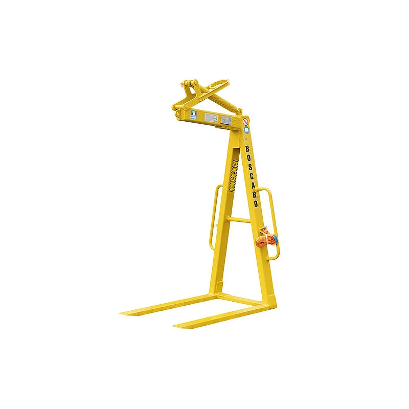 Lowered not adjustable self balancing crane fork
