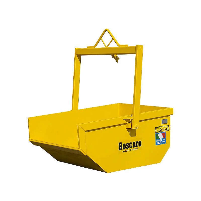 Crane tipping skip