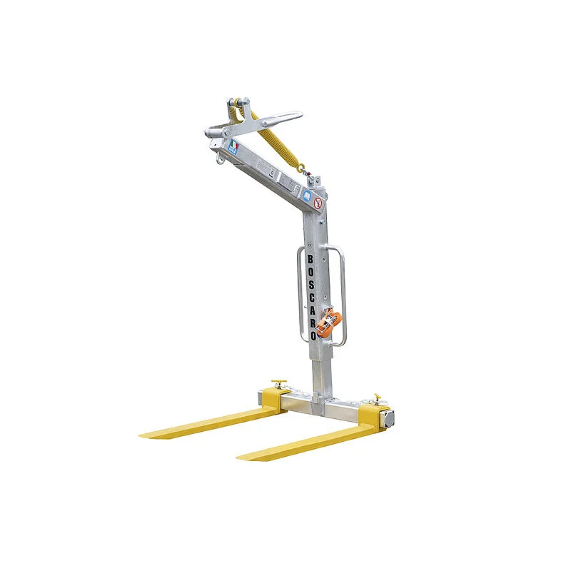 Galvanized self levelling crane fork with telescopic height