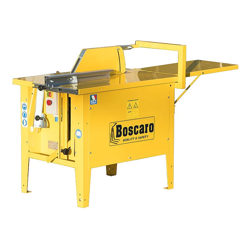 Single-phase bench saw for wood with 450 mm disc