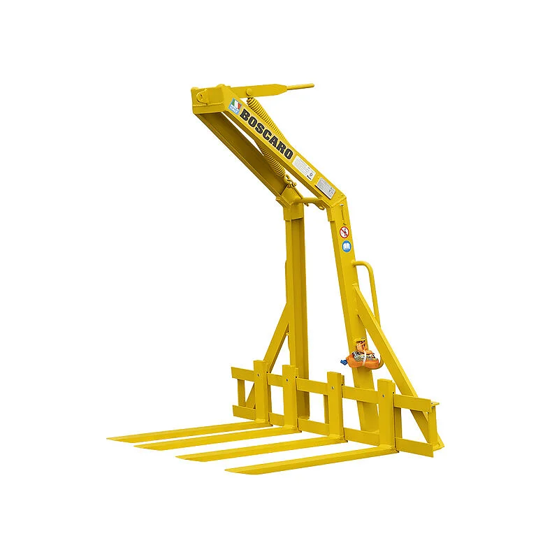 Self balancing crane fork equipped with 4 forks