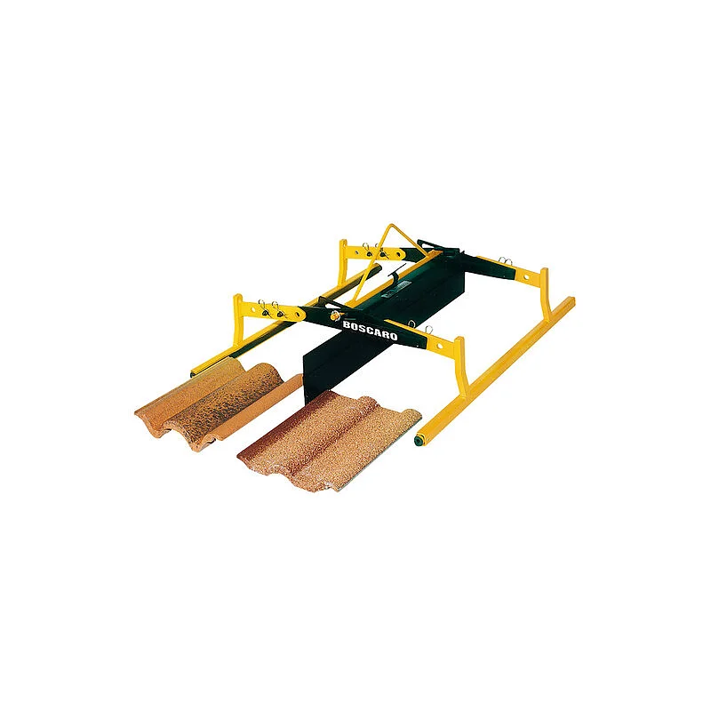 Adjustable gripper for 2 rows of roof tiles