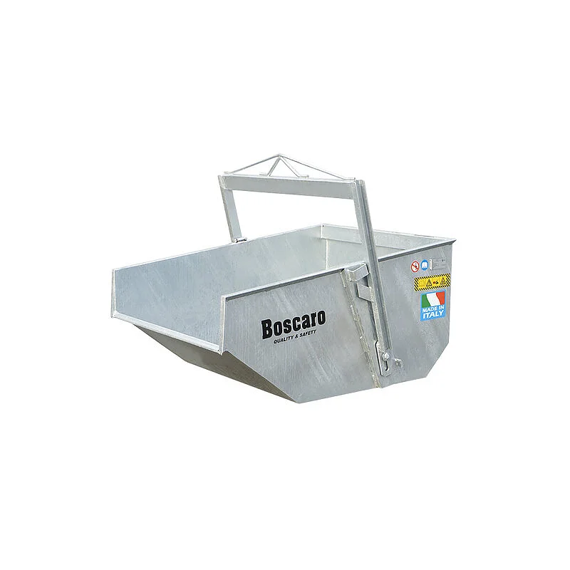 Galvanized self dumping bin