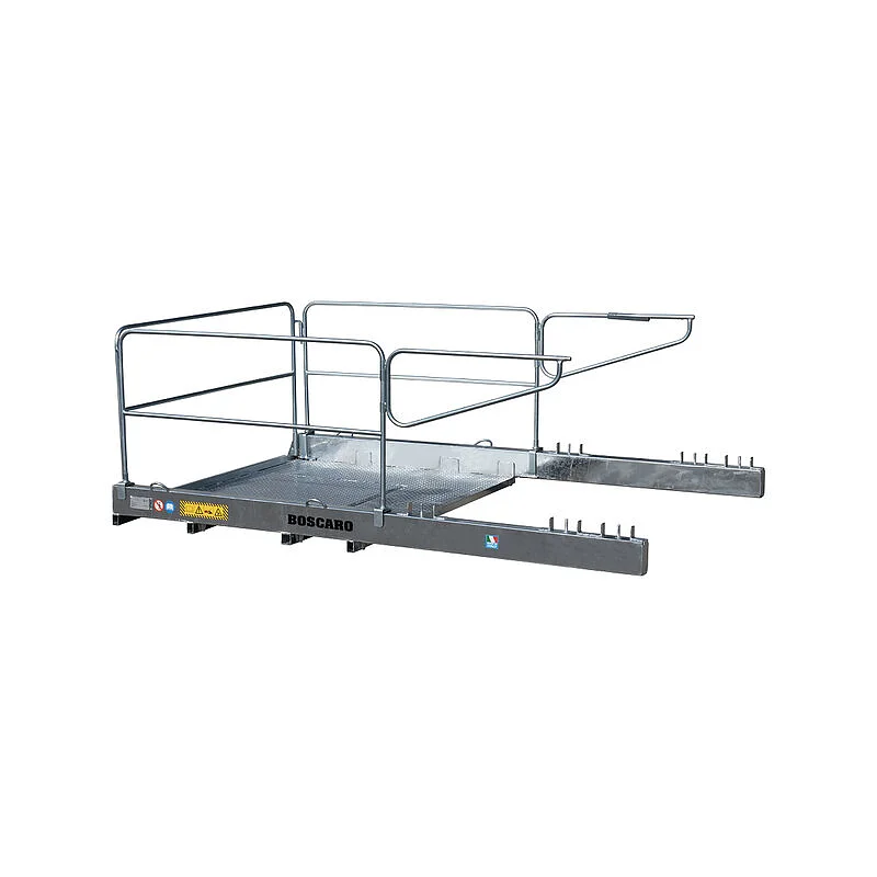 Galvanized crane loading platform